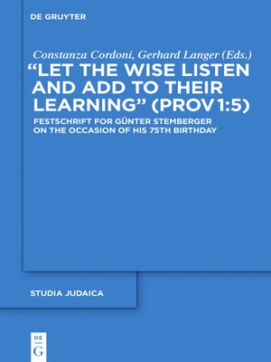 cover image of 'Let the Wise Listen and Add to Their Learning'